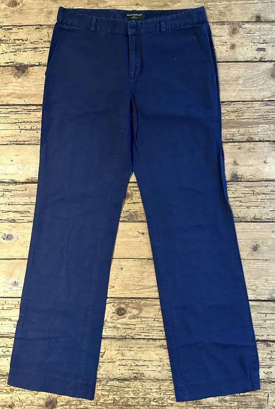 Banana Republic Women’s Blue Martin Fit Linen Pants Size 4